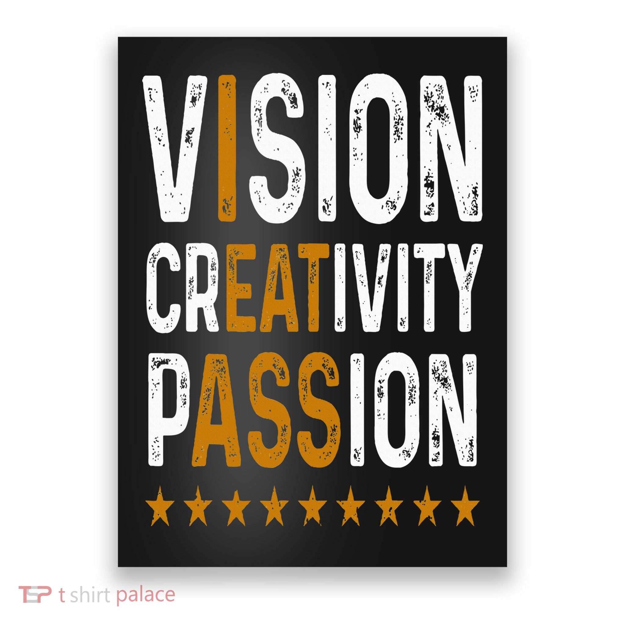 Vision Creativity Passion Poster