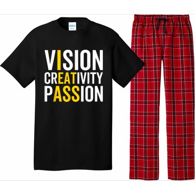 Vision Creativity Passion Funny Humor Pajama Set