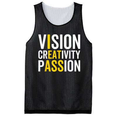 Vision Creativity Passion Funny Humor Mesh Reversible Basketball Jersey Tank