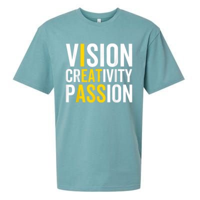 Vision Creativity Passion Funny Humor Sueded Cloud Jersey T-Shirt