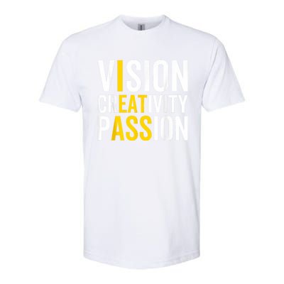 Vision Creativity Passion Funny Humor Softstyle® CVC T-Shirt