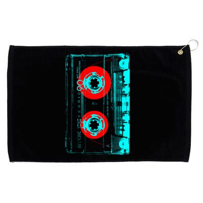 Vintage Cassette Pop Art Style Grommeted Golf Towel