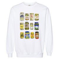 Vintage Canned Pickles Lover Funny Trendy Women Clothing Swea Garment-Dyed Sweatshirt