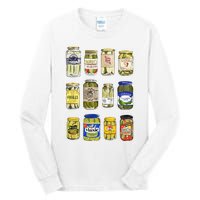 Vintage Canned Pickles Lover Funny Trendy Women Clothing Swea Tall Long Sleeve T-Shirt