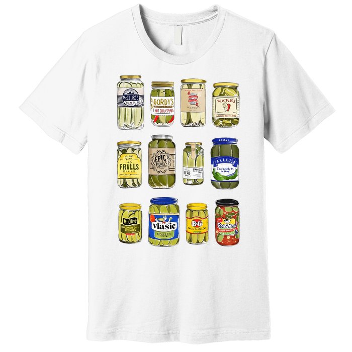 Vintage Canned Pickles Lover Funny Trendy Women Clothing Swea Premium T-Shirt