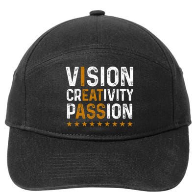 Vision Creativity Passion 7-Panel Snapback Hat