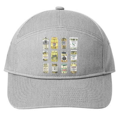 Vintage Canned Pickles Homemade Dill Pickles 7-Panel Snapback Hat