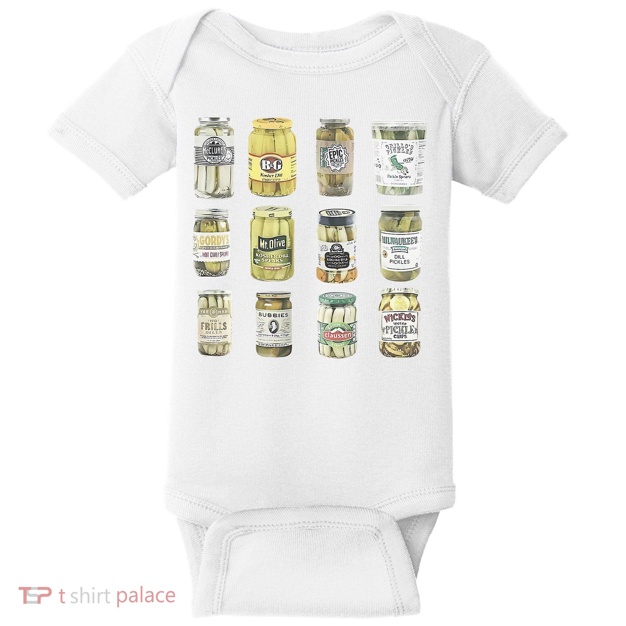 Vintage Canned Pickles Homemade Dill Pickles Baby Bodysuit