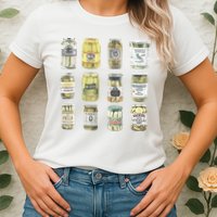 Vintage Canned Pickles Homemade Dill Pickles Womens T-Shirt