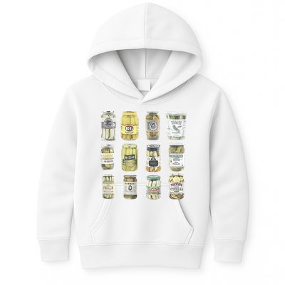 Vintage Canned Pickles Homemade Dill Pickles Kids Hoodie