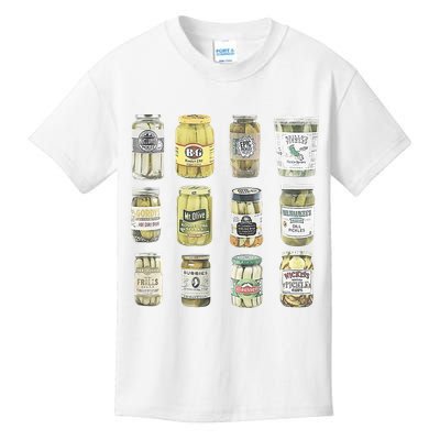 Vintage Canned Pickles Homemade Dill Pickles Kids T-Shirt