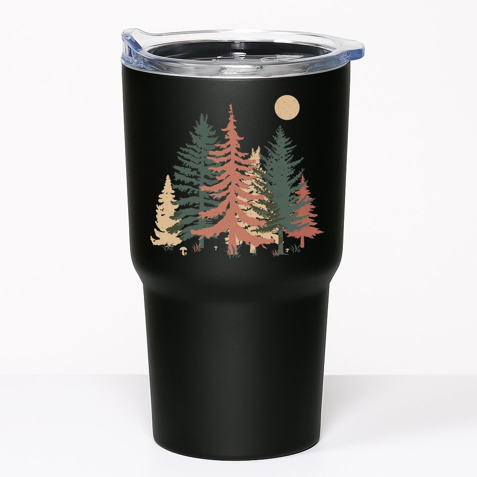 Vintage Colors Pine Tree Forest Tumbler