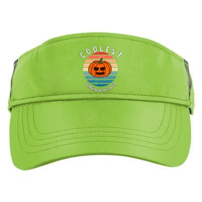 Vintage Coolest Pumpkin Happy Halloween Vibe Costume Gift Adult Drive Performance Visor