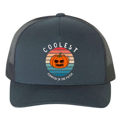 Vintage Coolest Pumpkin Happy Halloween Vibe Costume Gift Yupoong Adult 5-Panel Trucker Hat