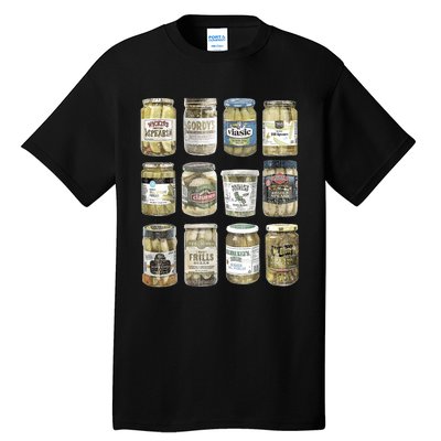 Vintage Canned Pickles Retro Pickles Lovers Canning Pickle Tall T-Shirt