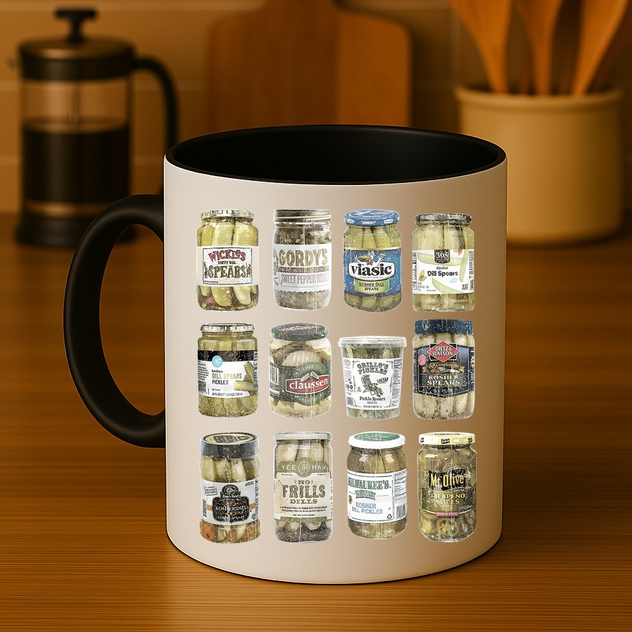 Vintage Canned Pickles Retro Pickles Lovers Canning Pickle Mug