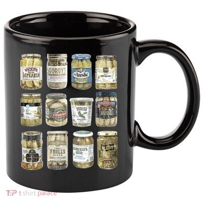 Vintage Canned Pickles Retro Pickles Lovers Canning Pickle 11oz C Handle Ceramic Mug