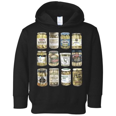 Vintage Canned Pickles Retro Pickles Lovers Canning Pickle Toddler Hoodie