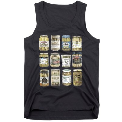 Vintage Canned Pickles Retro Pickles Lovers Canning Pickle Tank Top