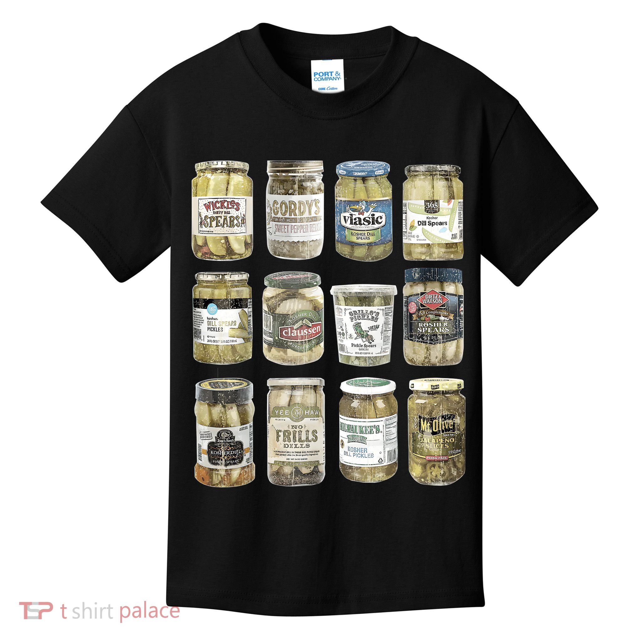 Vintage Canned Pickles Retro Pickles Lovers Canning Pickle Kids T-Shirt