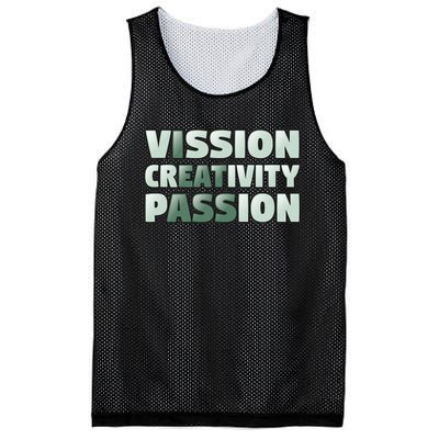 Vision Creativity Passion Funny Hidden Message Mesh Reversible Basketball Jersey Tank