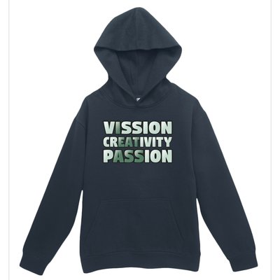 Vision Creativity Passion Funny Hidden Message Urban Pullover Hoodie