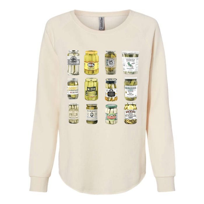 Vintage Canned Pickles Homemade Dill Pickles Gifts For Mom Womens California Wash Sweatshirt