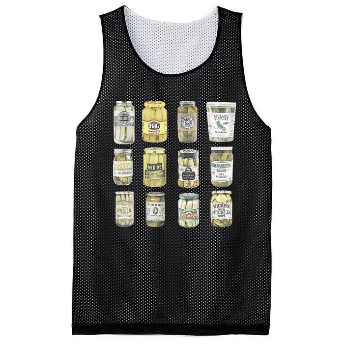 Vintage Canned Pickles Homemade Dill Pickles Gifts for Mom Mesh Reversible Basketball Jersey Tank