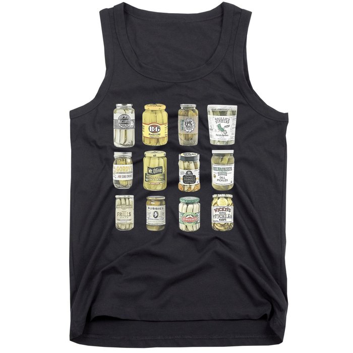 Vintage Canned Pickles Homemade Dill Pickles Gifts for Mom Tank Top