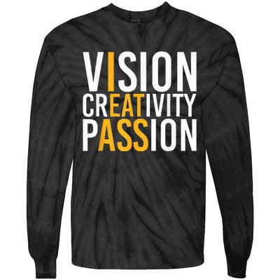 Vision Creativity Passion Tie-Dye Long Sleeve Shirt