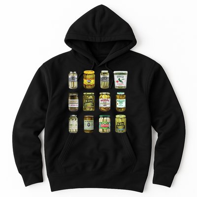 Vintage Canned Pickles Lover Funny Trendy Hoodie