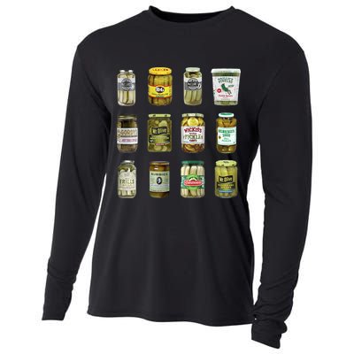 Vintage Canned Pickles Lover Funny Trendy Cooling Performance Long Sleeve Crew