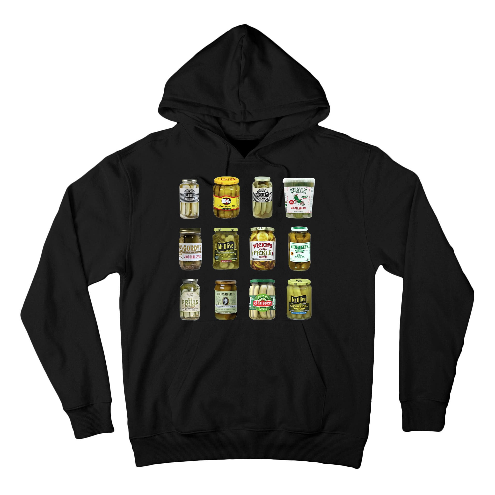 Vintage Canned Pickles Lover Funny Trendy Tall Hoodie