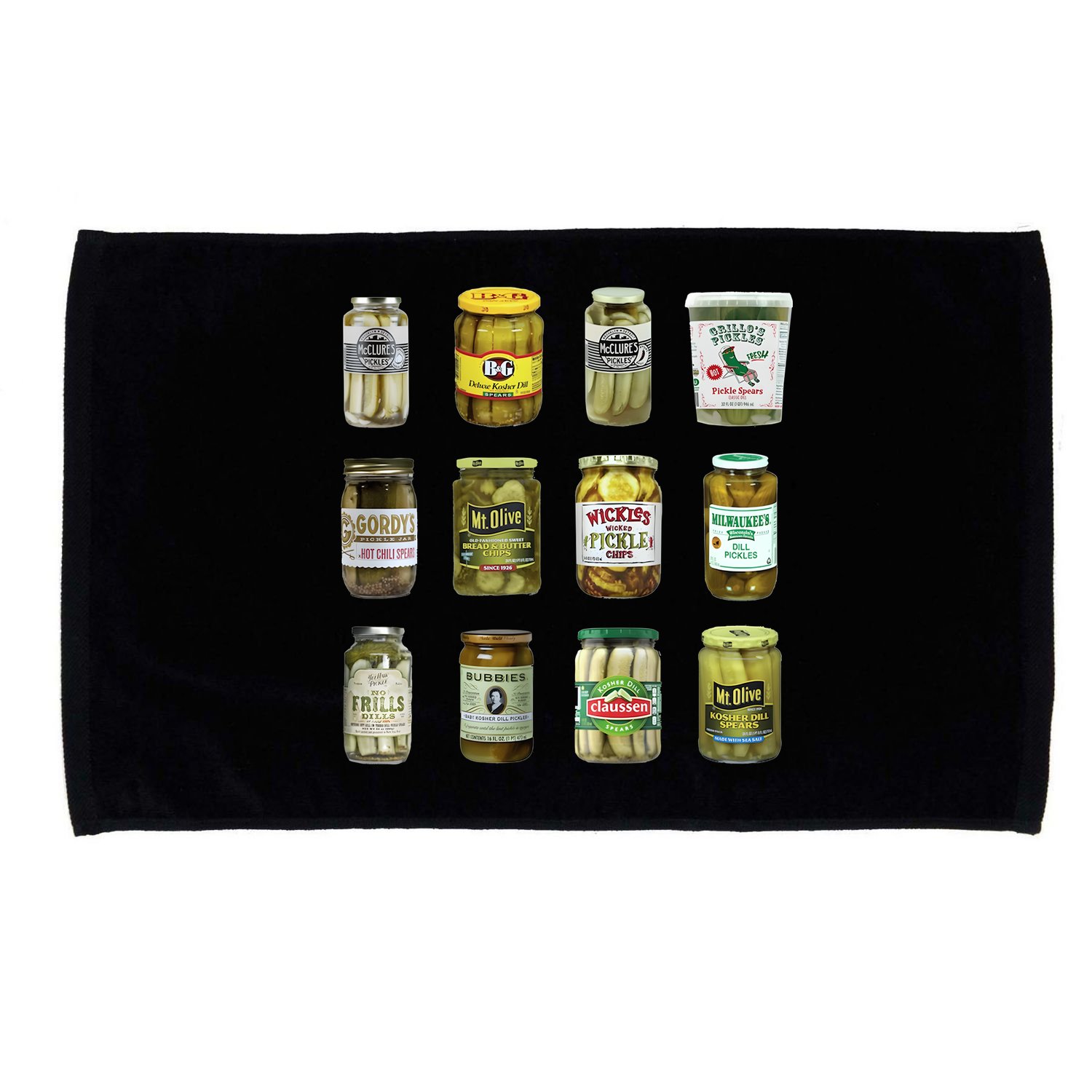 Vintage Canned Pickles Lover Funny Trendy Microfiber Hand Towel
