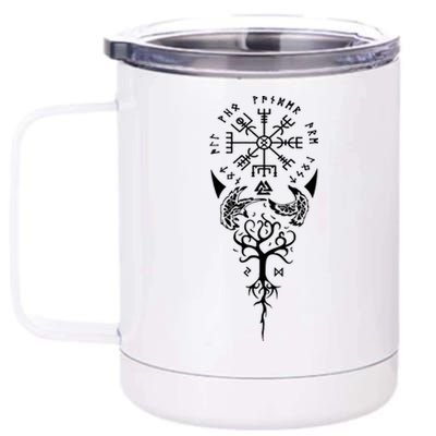 Viking Compass Protection Old Norse Warrior 12 oz Stainless Steel Tumbler Cup