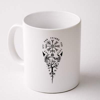 Viking Compass Protection Old Norse Warrior Coffee Mug