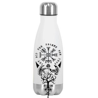 Viking Compass Protection Old Norse Warrior Stainless Steel Insulated Water Bottle