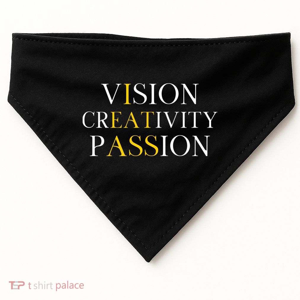 Vision Creativity Passion USA-Made Doggie Bandana