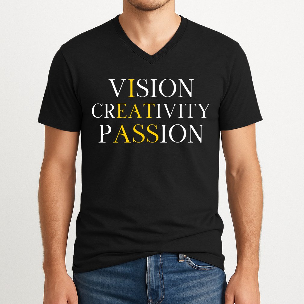 Vision Creativity Passion V-Neck T-Shirt