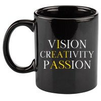 Vision Creativity Passion 11oz C Handle Ceramic Mug