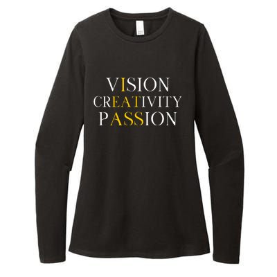 Vision Creativity Passion Womens CVC Long Sleeve Shirt