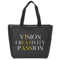 Vision Creativity Passion Zip Tote Bag