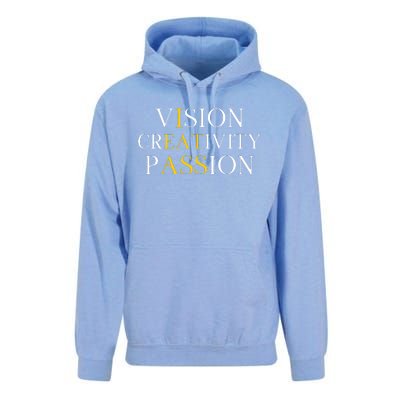 Vision Creativity Passion Unisex Surf Hoodie