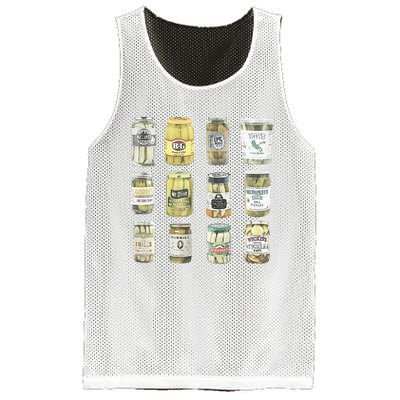 Vintage Canned Pickles Homemade Dill Pickles Gifts For Mom Mesh Reversible Basketball Jersey Tank