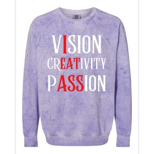 Vision Creativity Passion Colorblast Crewneck Sweatshirt