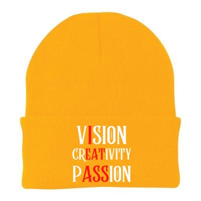 Vision Creativity Passion Knit Cap Winter Beanie