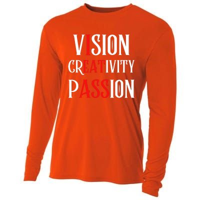 Vision Creativity Passion Cooling Performance Long Sleeve Crew