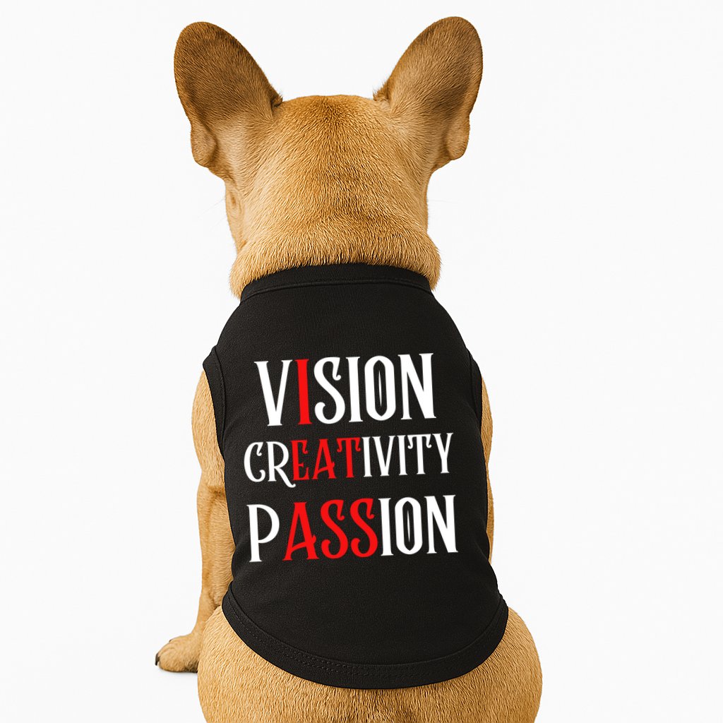 Vision Creativity Passion Doggie Tank