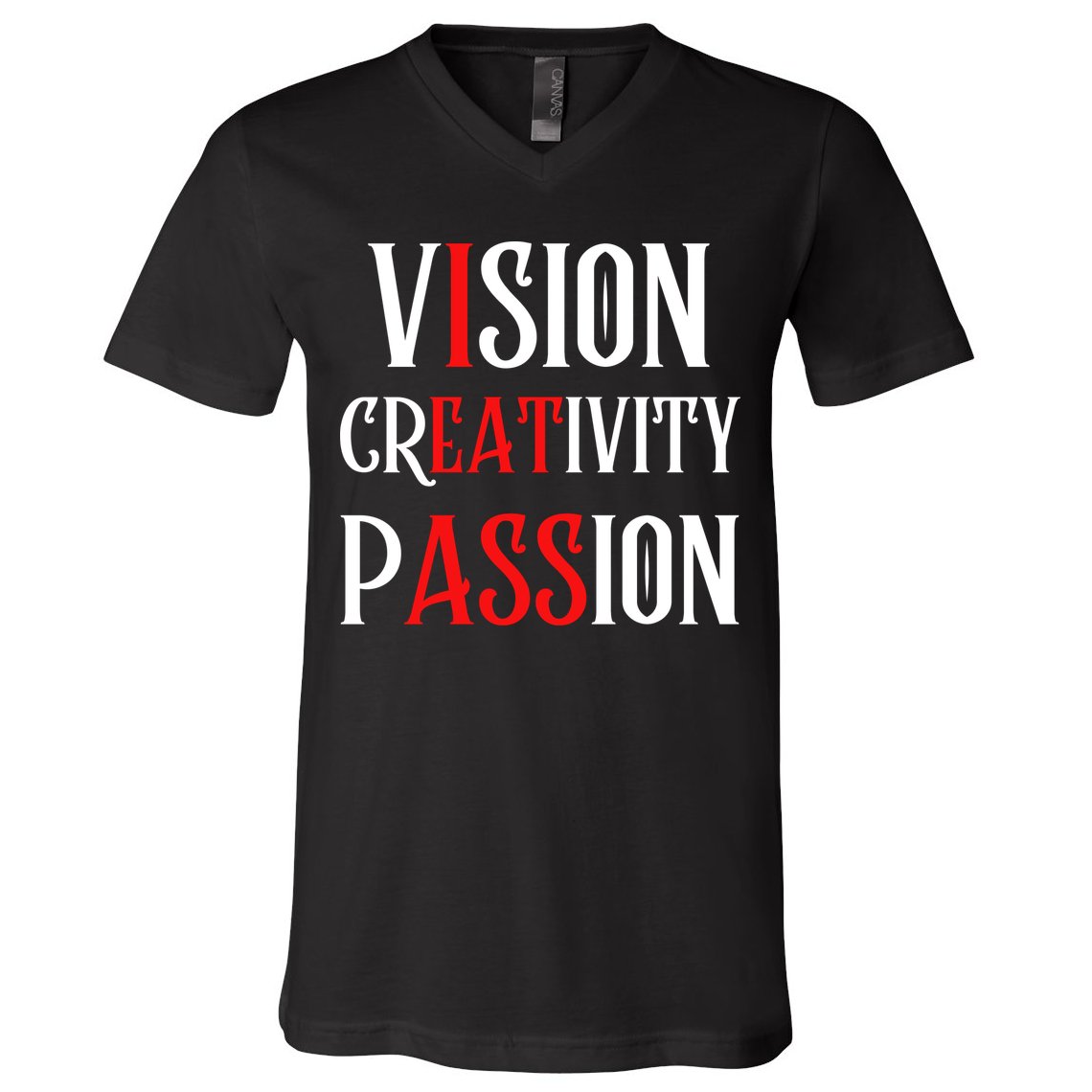 Vision Creativity Passion V-Neck T-Shirt