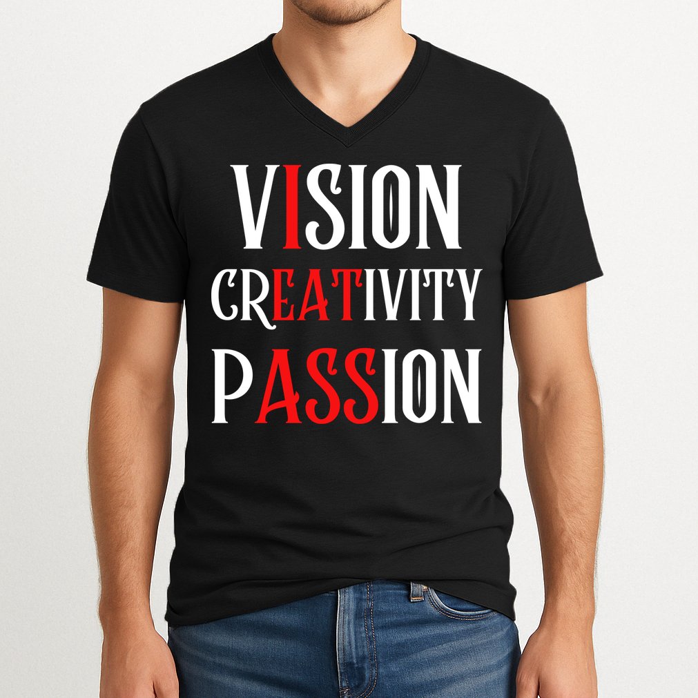 Vision Creativity Passion V-Neck T-Shirt